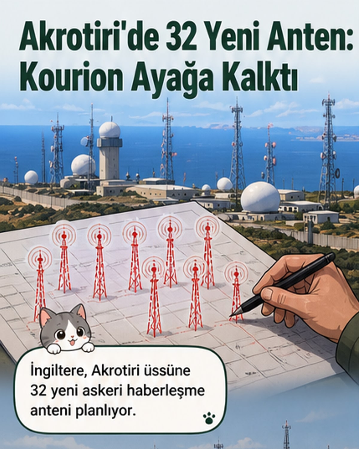 İngiltere'nin yeni anten planı Güney Kıbrıs'ta tepki yarattı