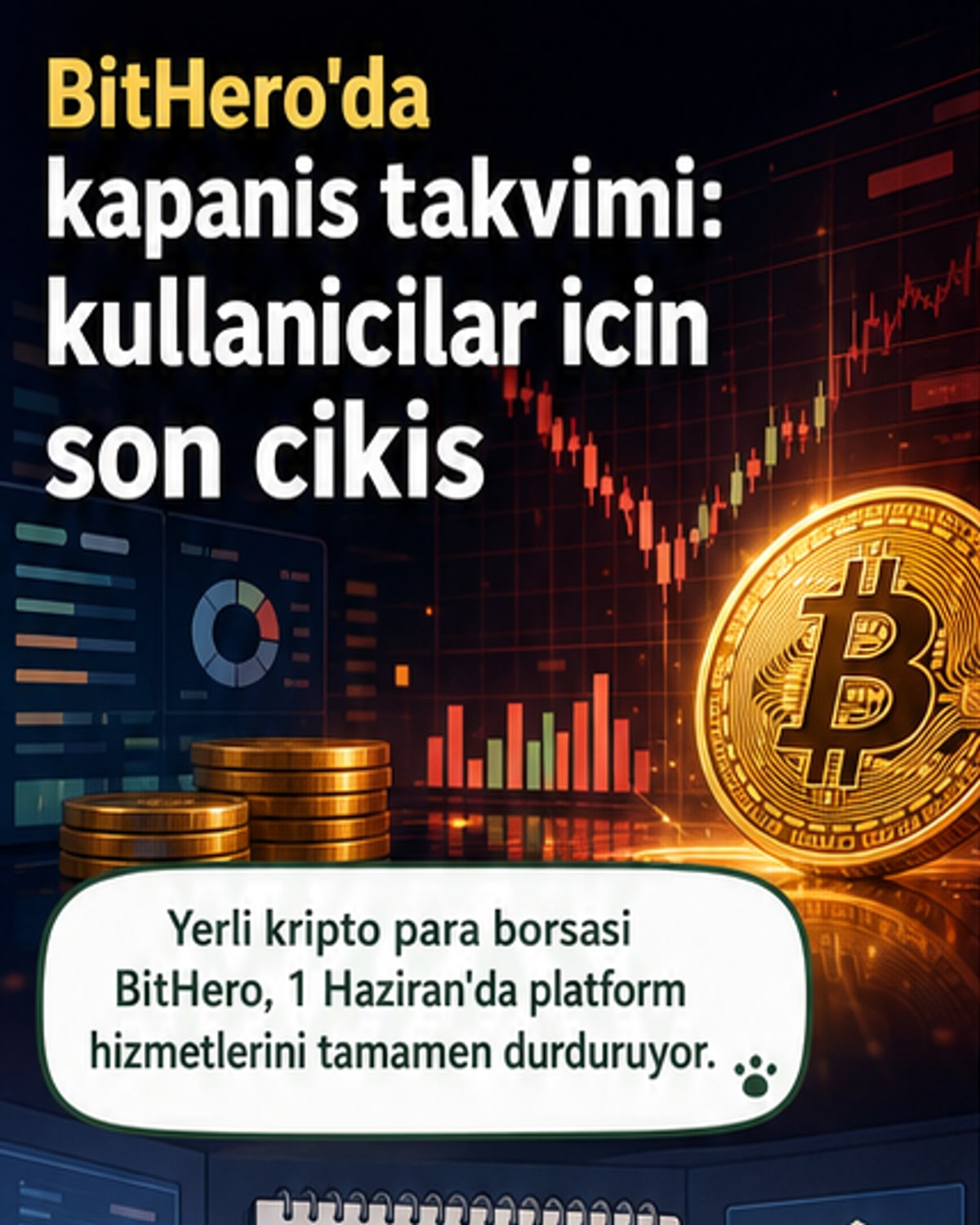 Yerli kripto borsası BitHero kapanıyor