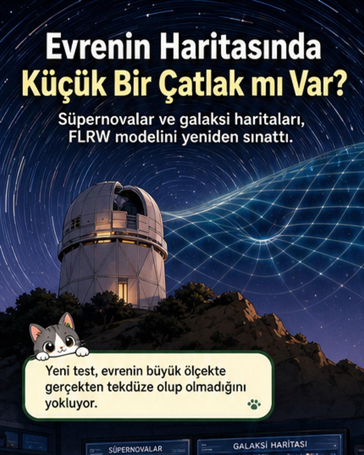 Evrenin büyük ölçekli yapısında beklenmedik sapma