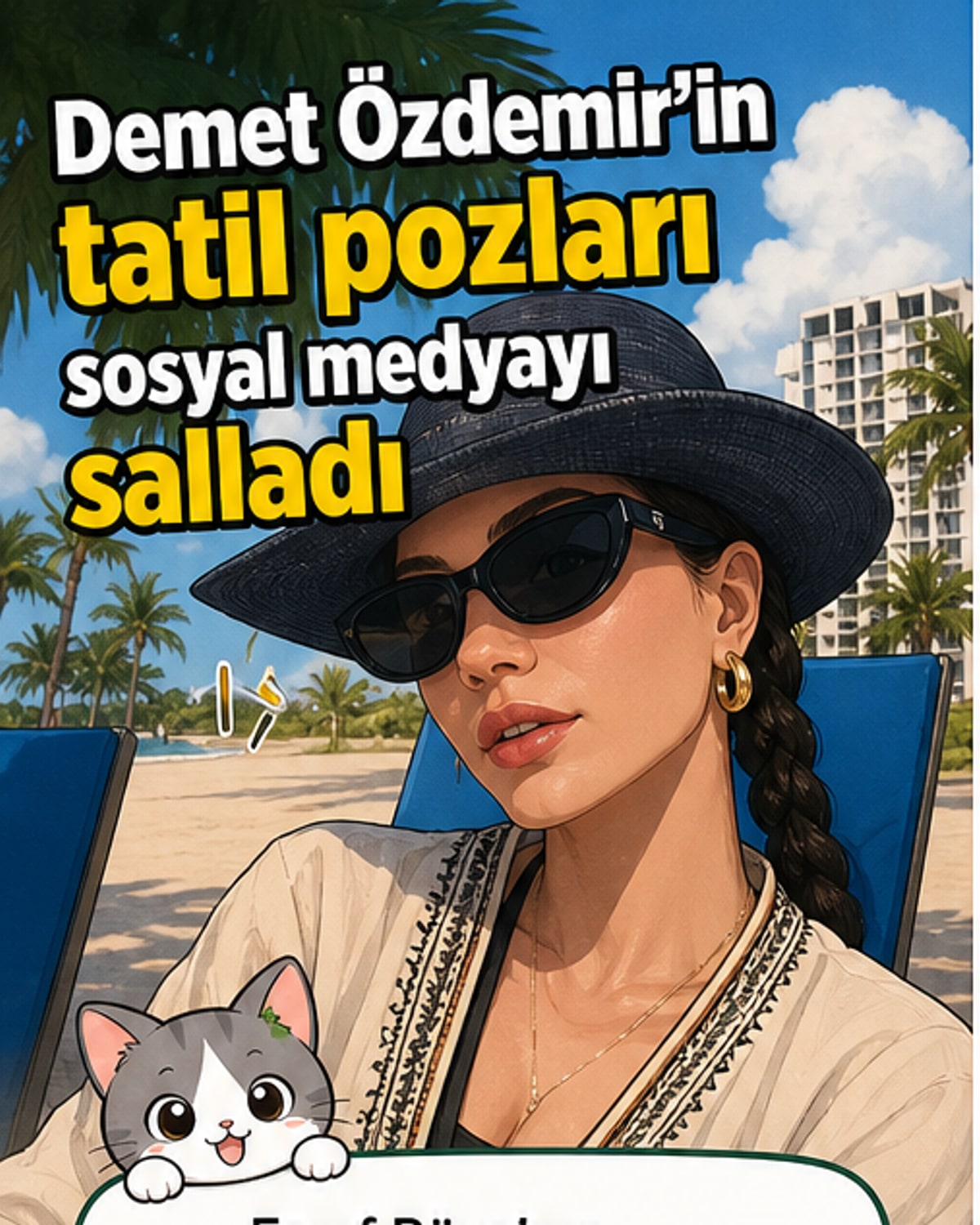 Demet Özdemir'den yeni tatil pozları