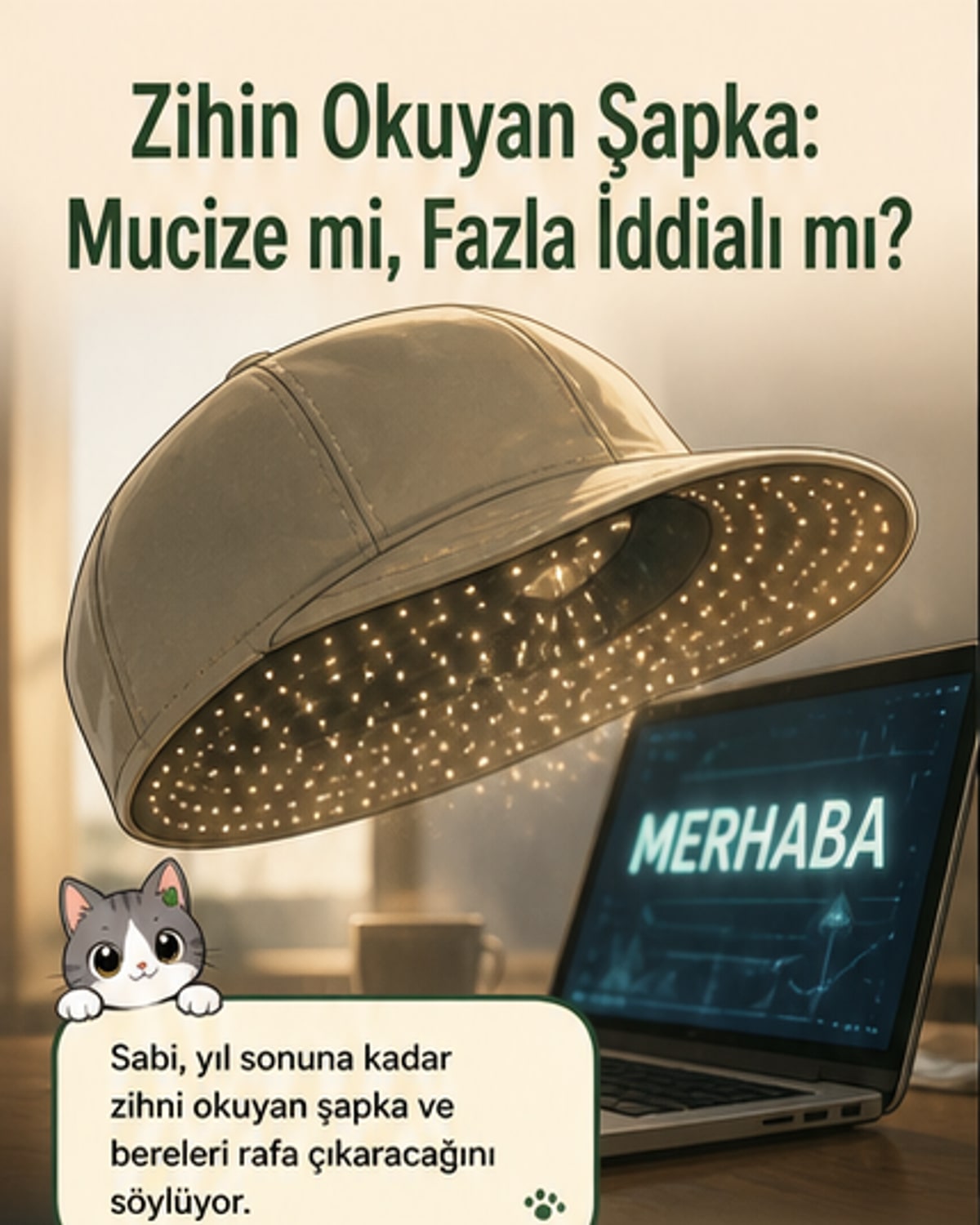 Zihni okuyan şapka yıl sonunda
