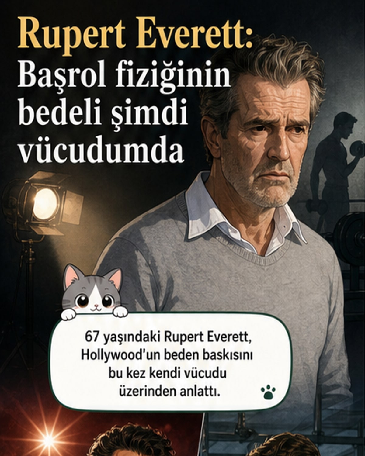 Başrol erkeği olmak için kas yapmış, şimdi yarı sakat