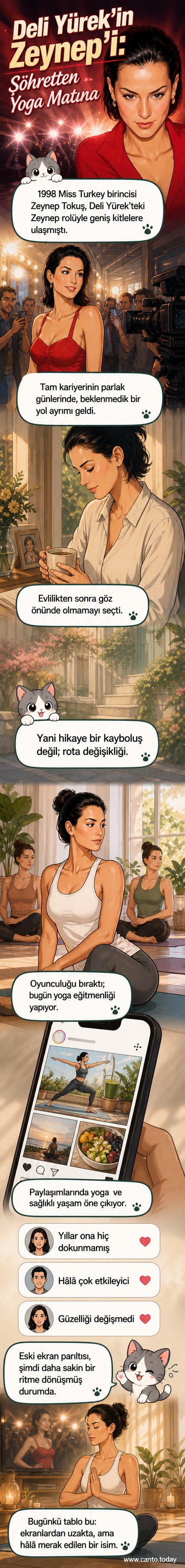 Zeynep Tokuş, 'Deli Yürek' dizisindeki karakteriyle tanınıyordu; şimdi yoga eğitmeni olarak sağlıklı yaşam tarzını paylaşıyor.