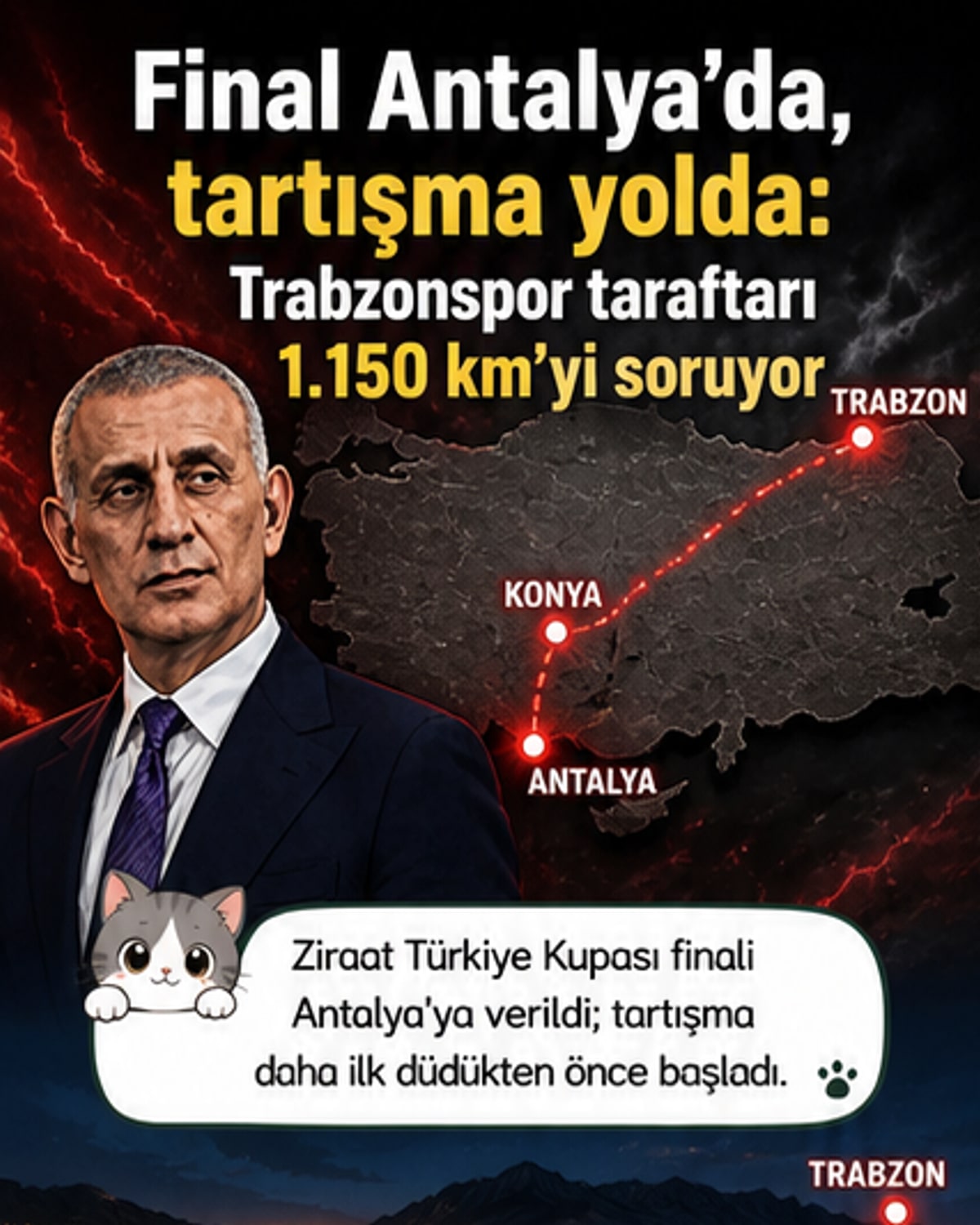 TFF final kararı: Antalya mı, adalet mi?