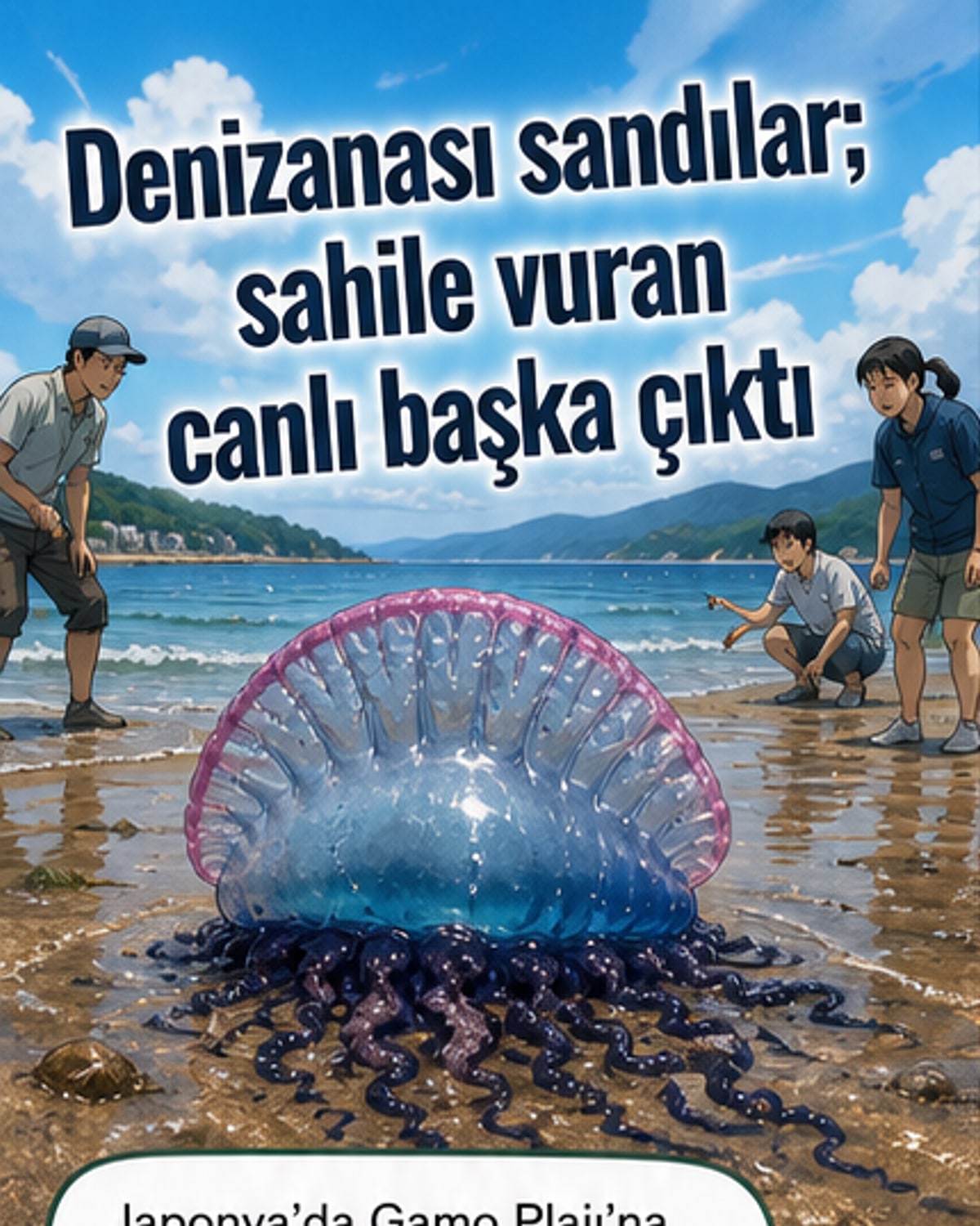 Sahile vuran 'denizanası' aslında yeni bir canlı