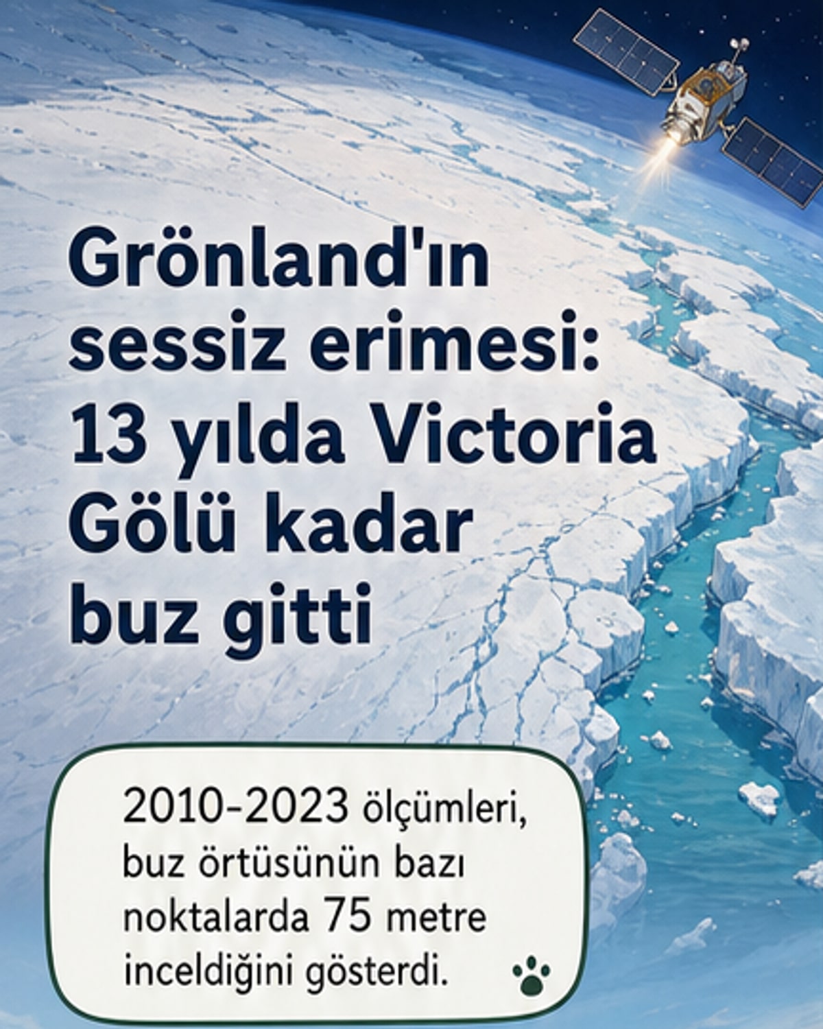 Grönland'da 13 yılda 2347 km³ buz eridi