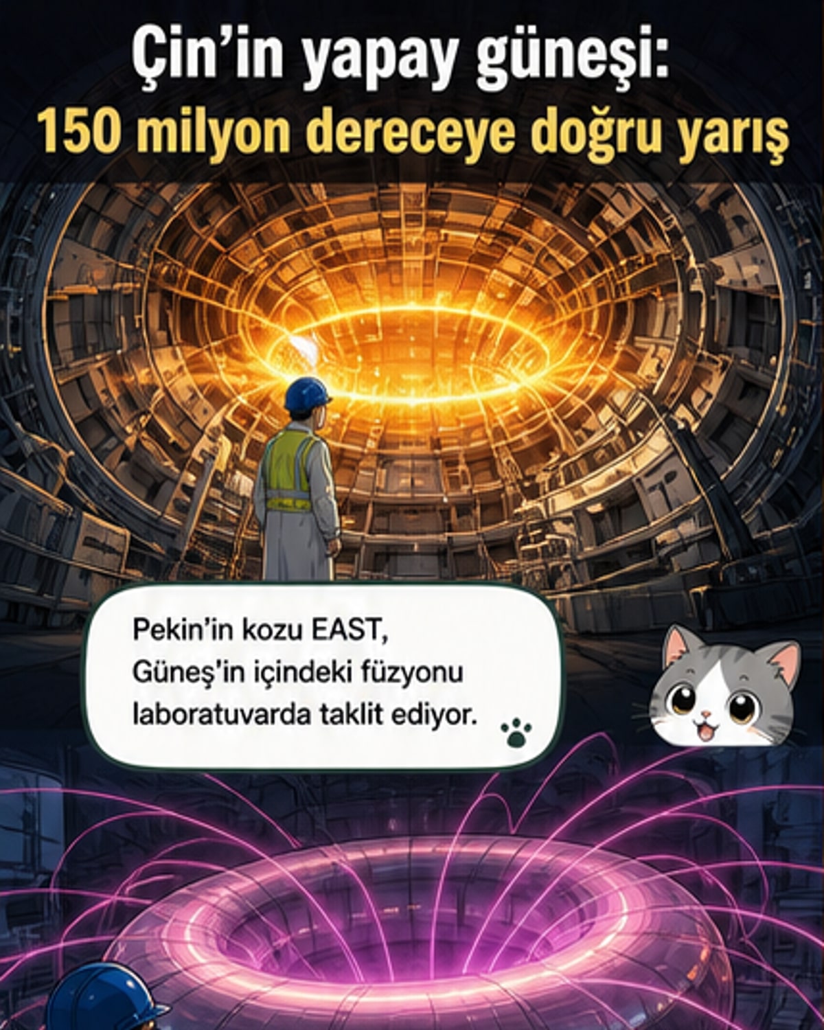 Çin'in yapay Güneşi 100 milyon dereceye ulaştı