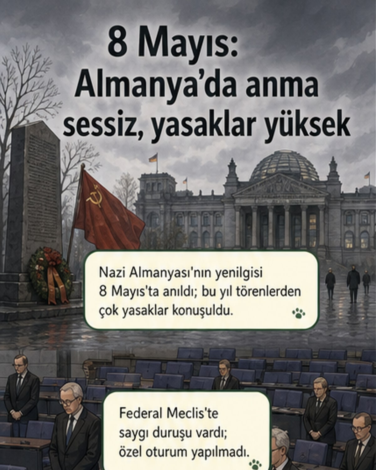 Almanya'da 8 Mayıs sessizce anıldı
