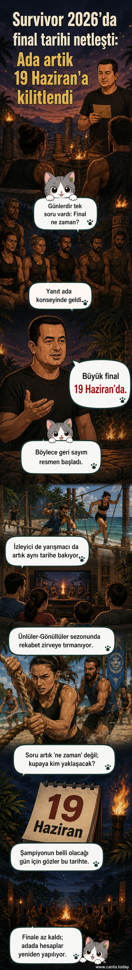 Survivor 2026 final tarihi açıklandı: Acun Ilıcalı, 19 Haziran'da yapılacak finali duyuruyor.