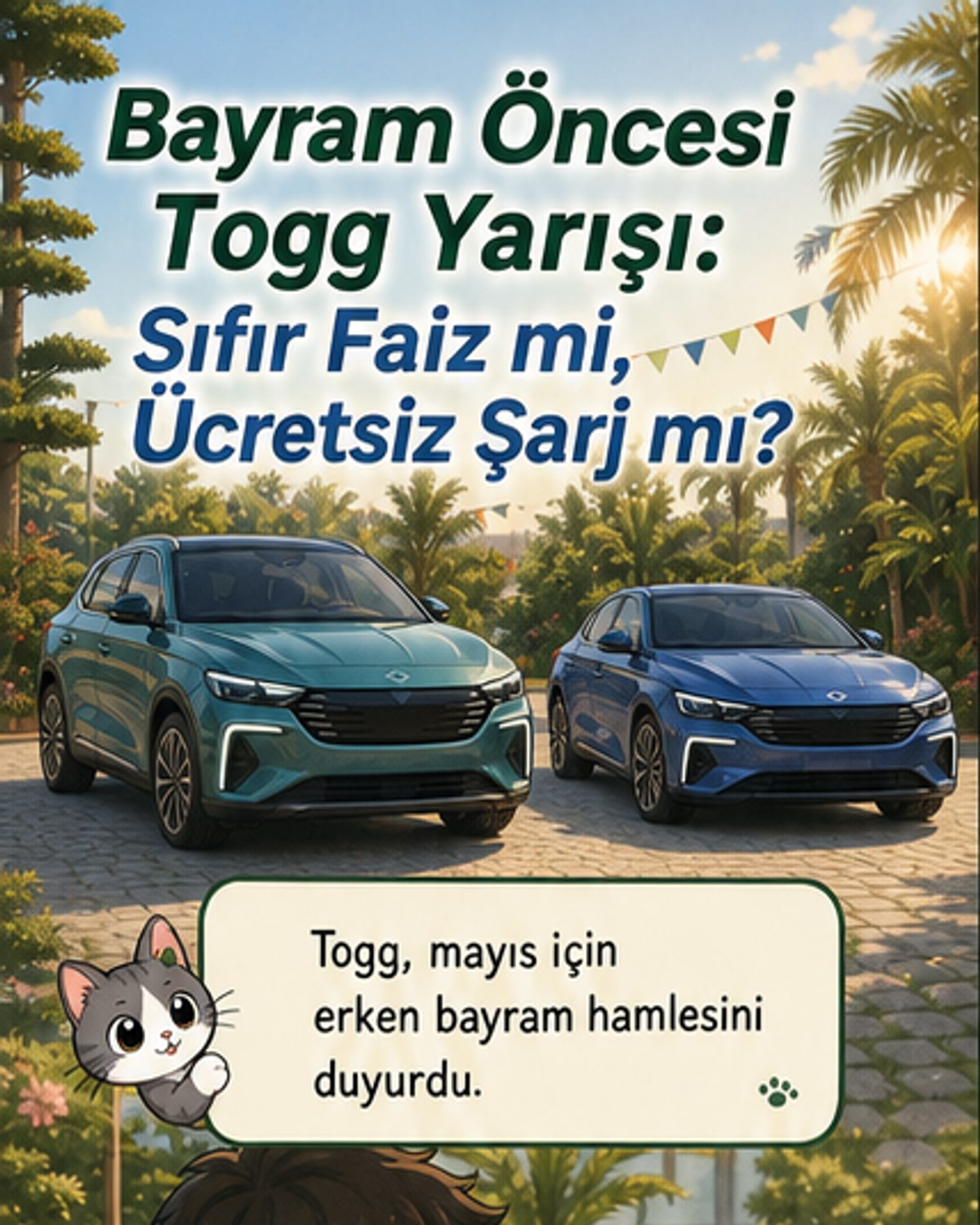 Togg’dan bayram kampanyası: Faizsiz kredi ve 6 aylık ücretsiz şarj