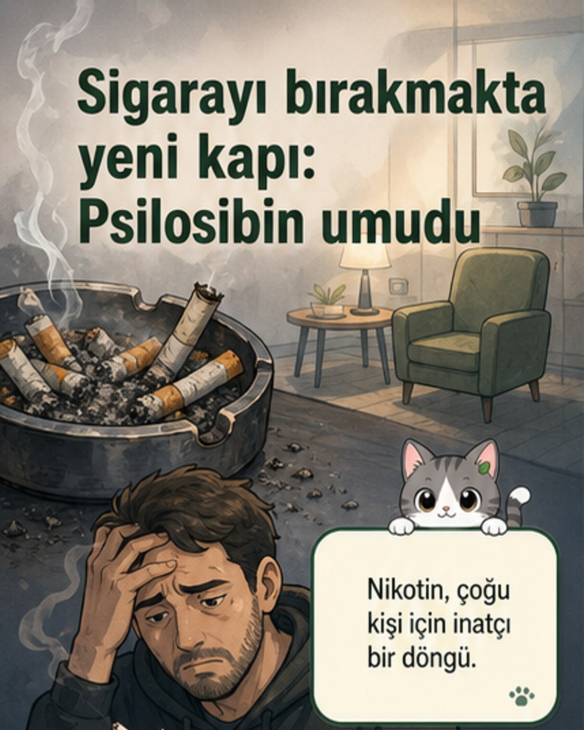 Sihirli mantarlar sigarayı bıraktırabilir mi?