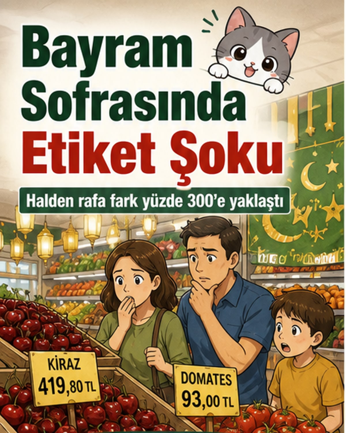 Bayramda meyve-fiyatları uçtu