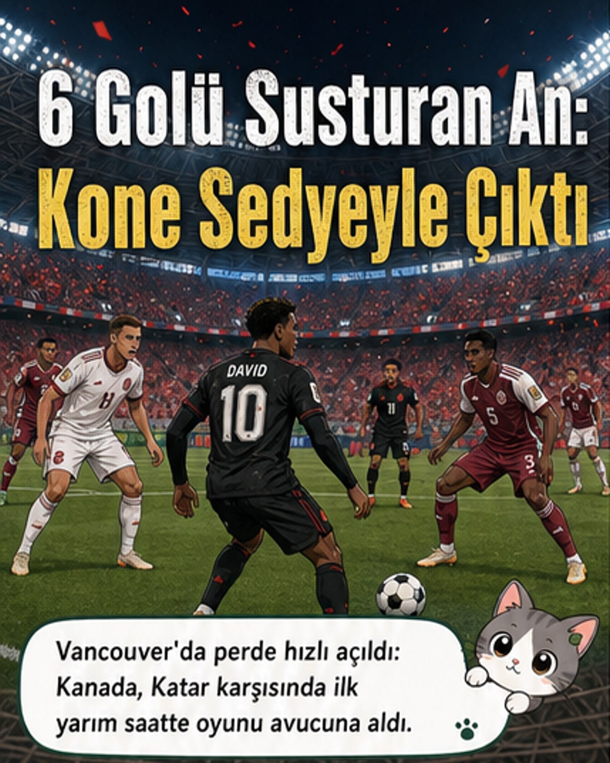 Kanada, Katar'ı 6-0 yendi