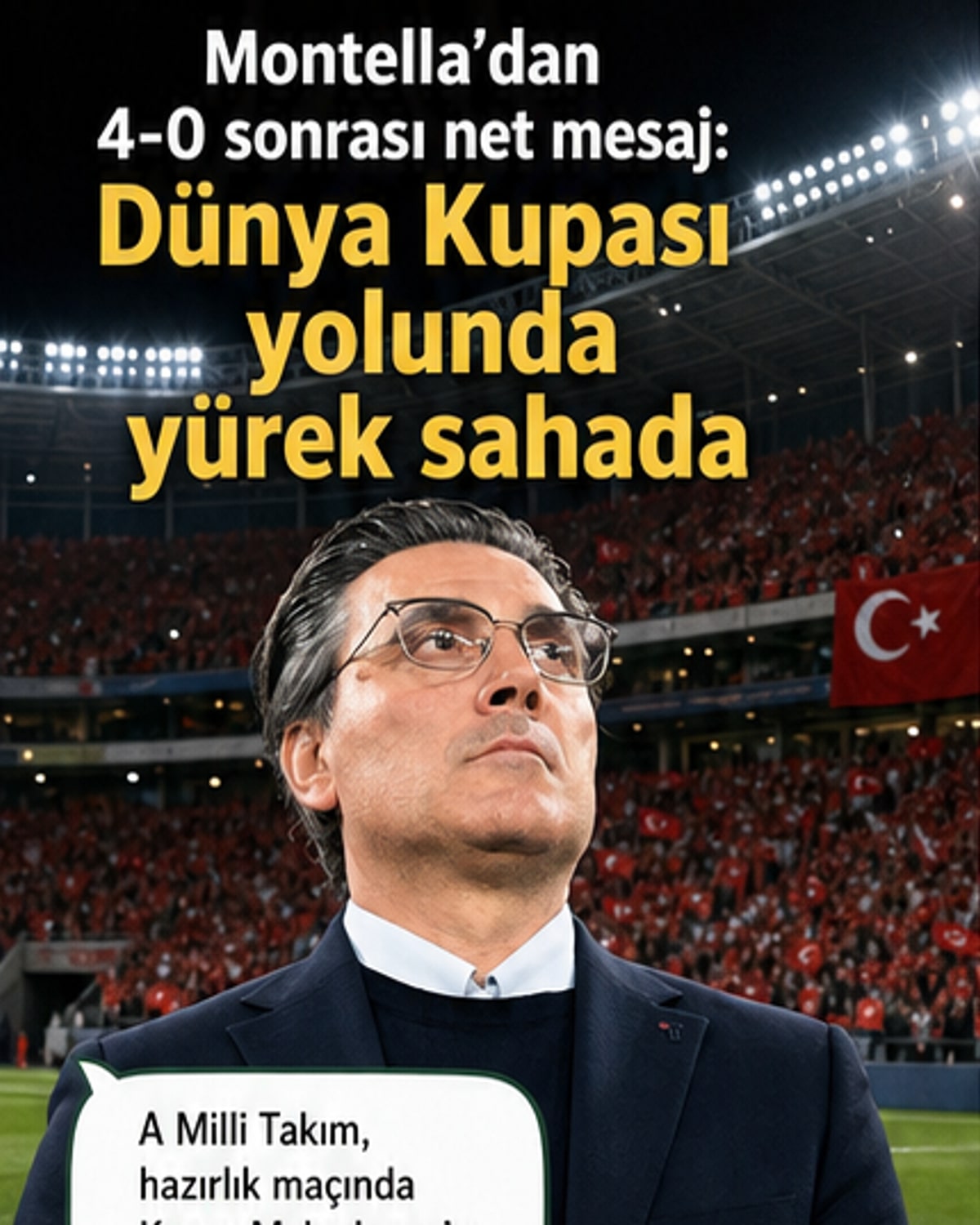 Montella'dan millî takım mesajı