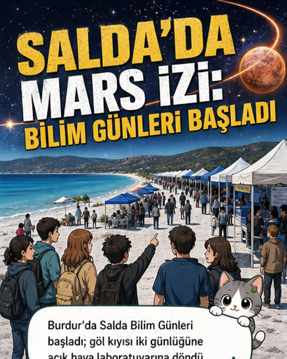 Salda'dan Mars'a bilim yürüyüşü