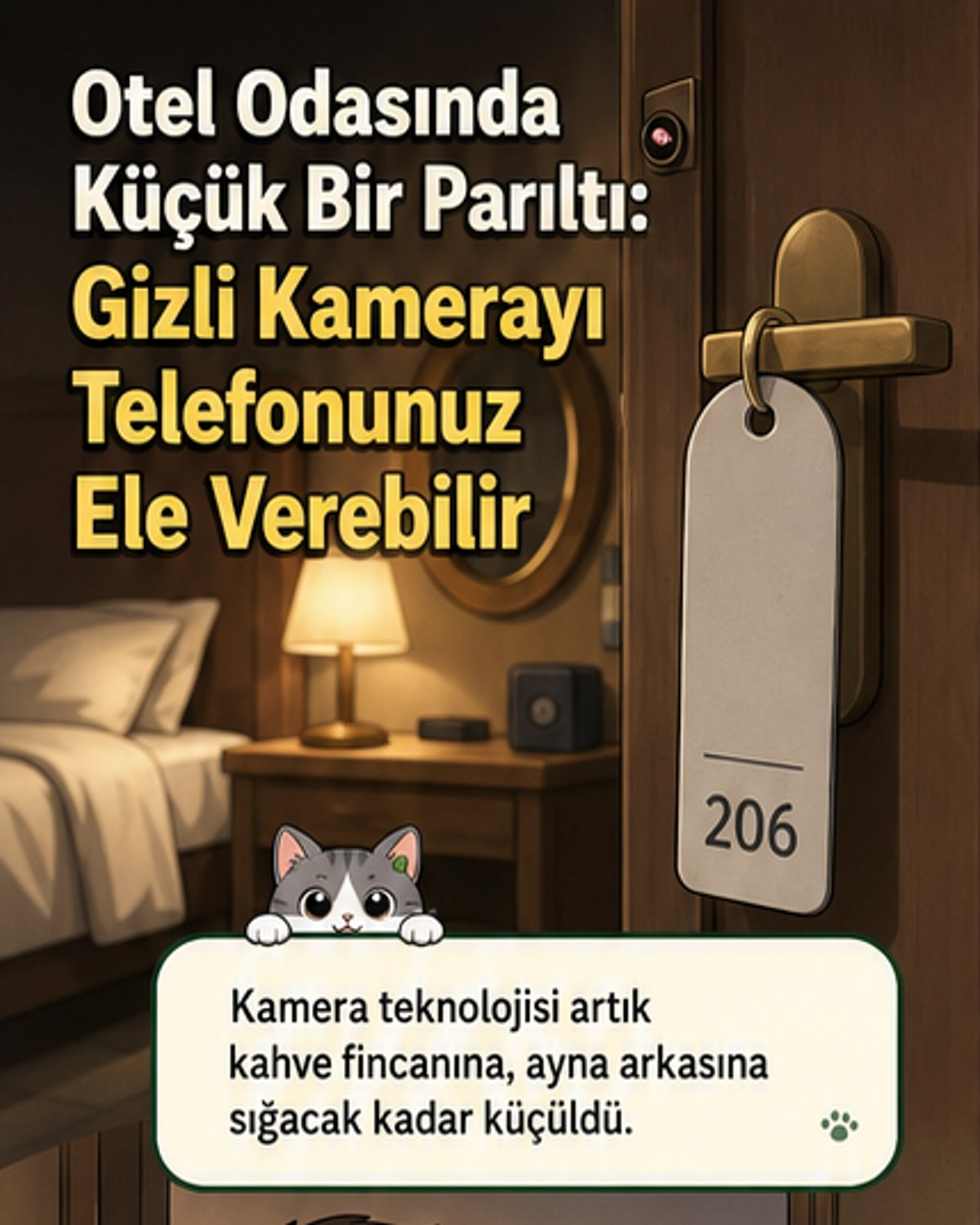 Telefonla gizli kamera nasıl bulunur?