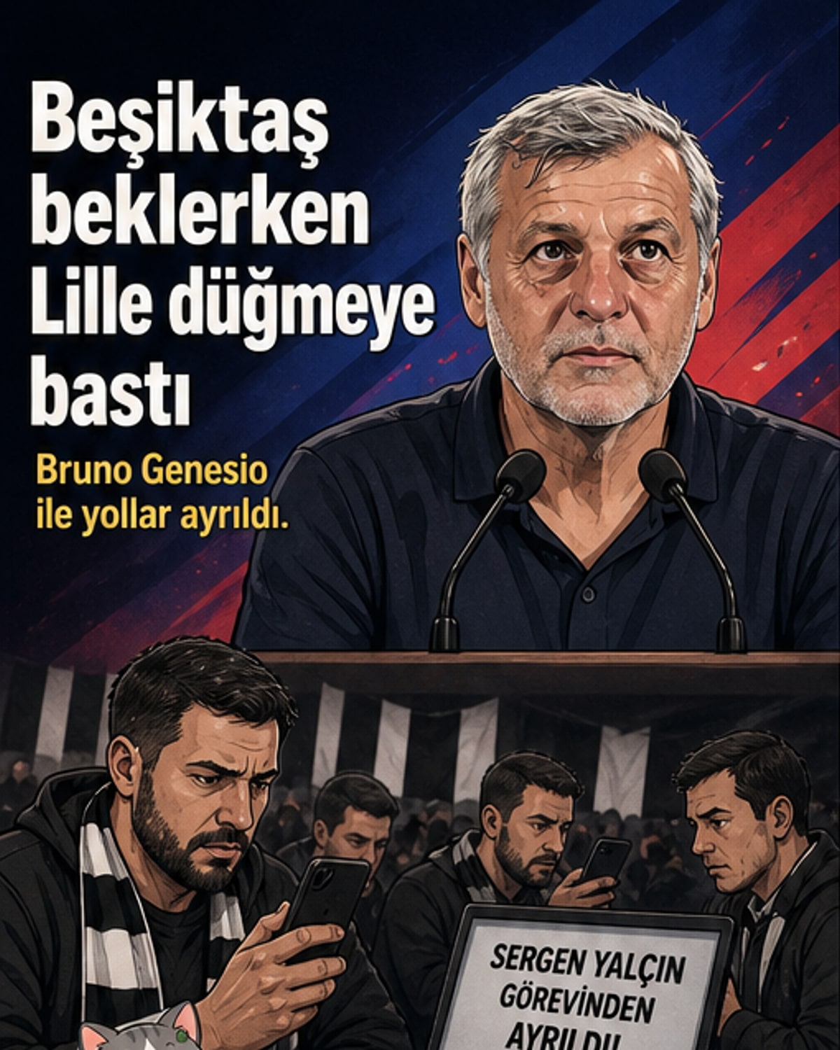 Lille, teknik direktör Genesio ile yollarını ayırdı