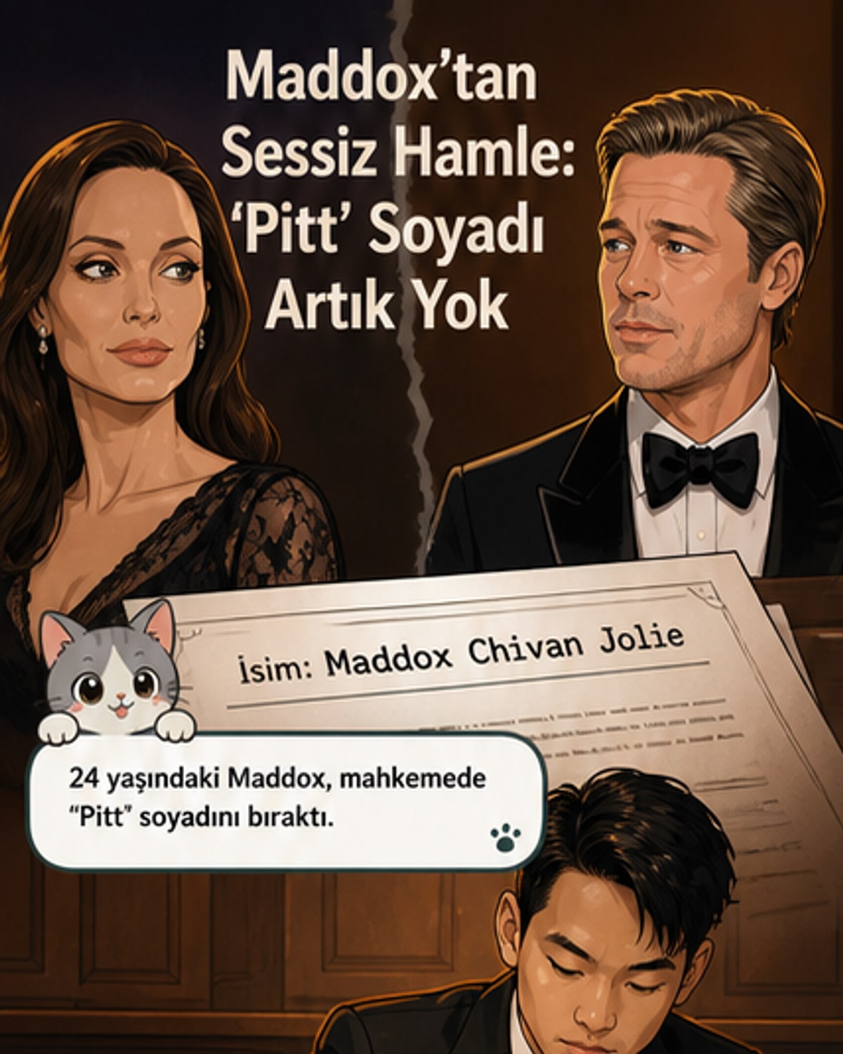 Maddox, Pitt soyadını bıraktı