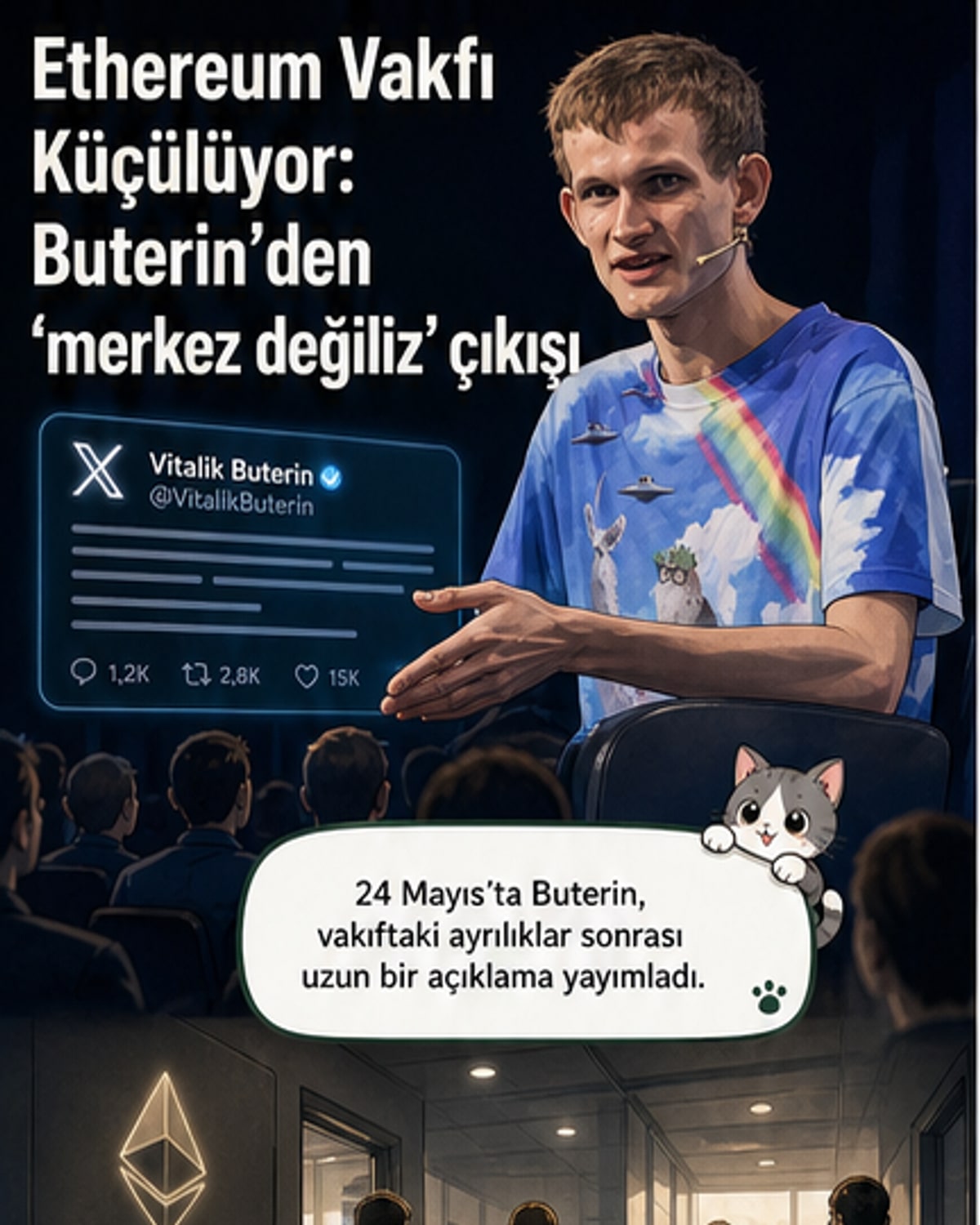Buterin, Ethereum Vakfı'nın dönüşümünü açıkladı