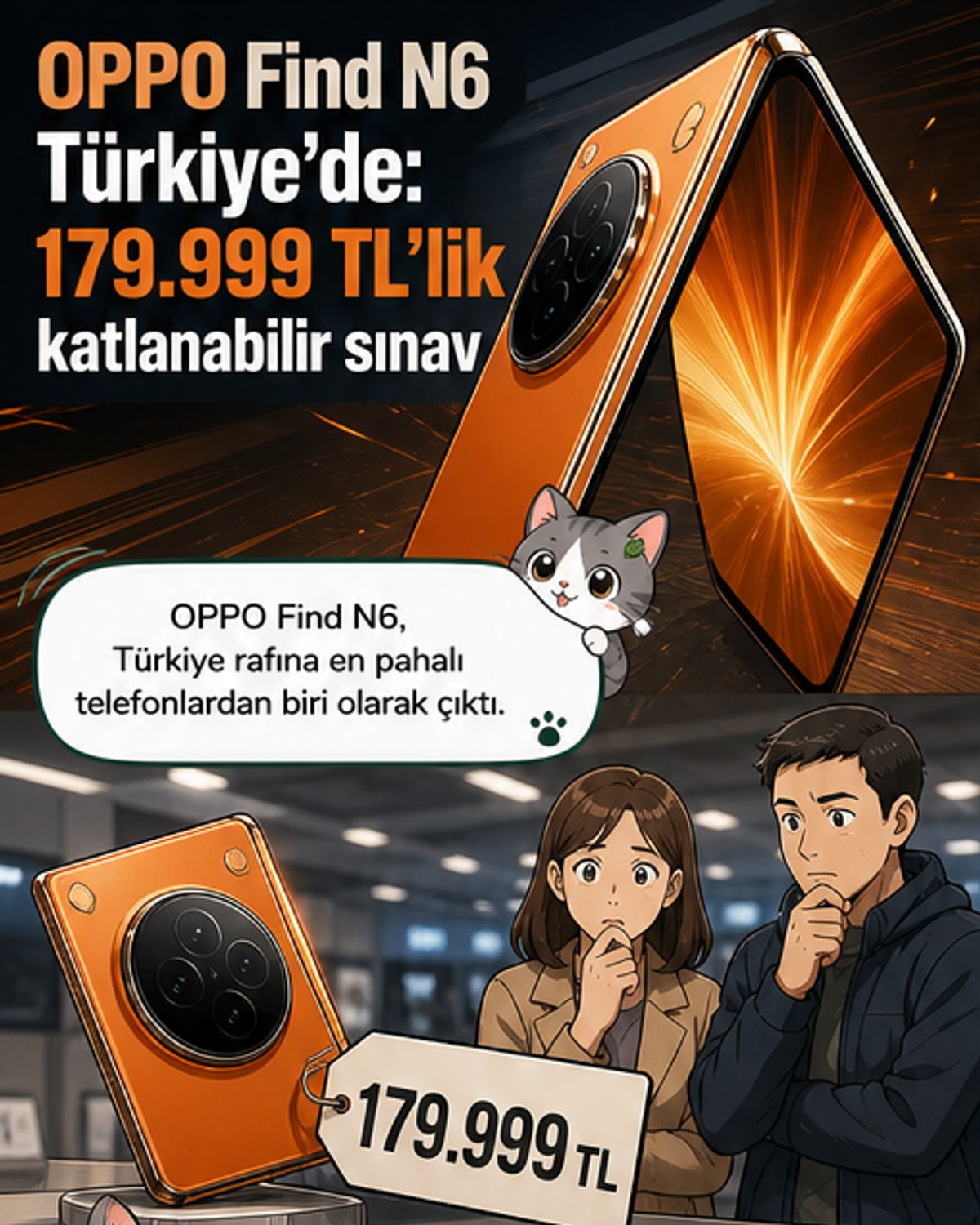 179.999 TL'ye OPPO'nun yeni katlanabilir telefonu