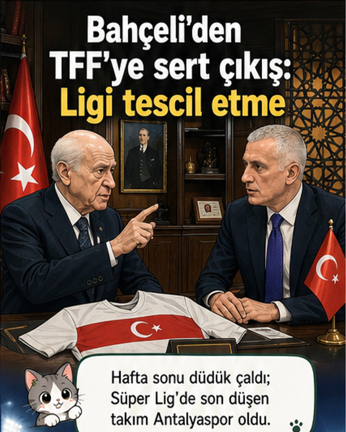 Bahçeli'den TFF'ye 'ligi tescil etmeyin' mesajı