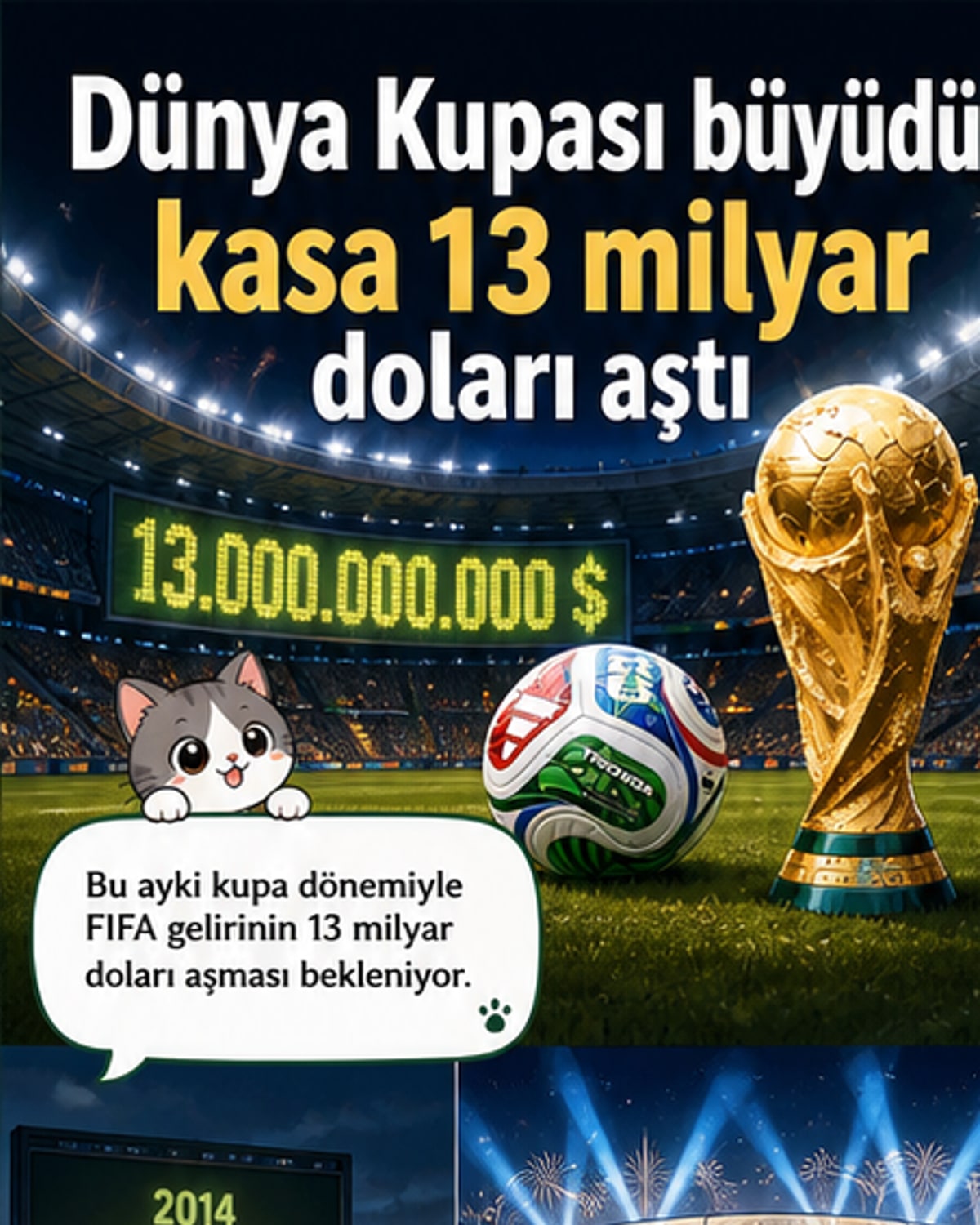 Futbolun 13 milyar dolarlık şovu