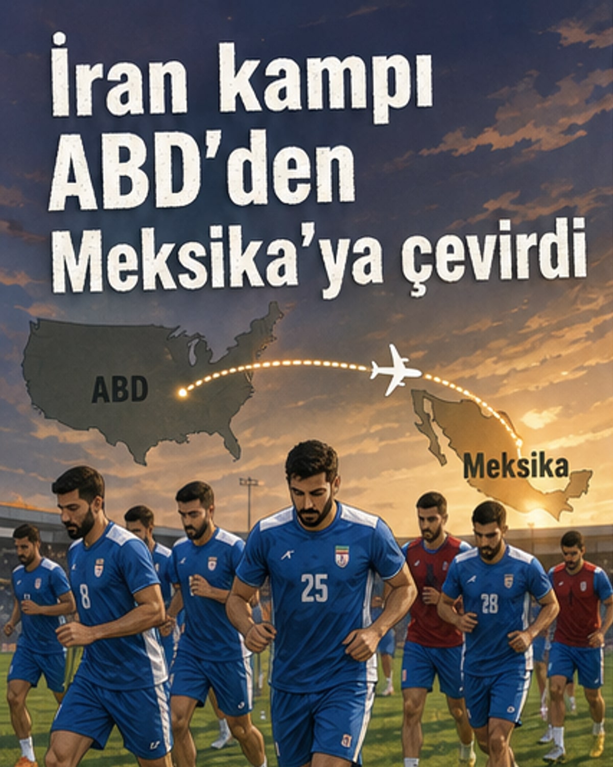 İran milli takım kampı ABD'den Meksika'ya taşındı