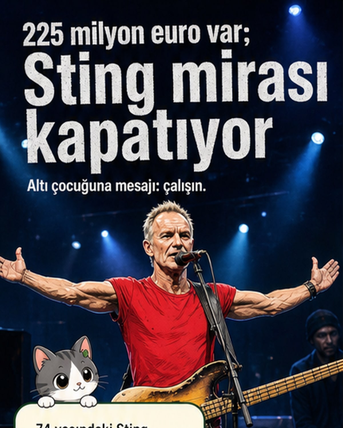 Sting, çocuklarına miras bırakmayacak
