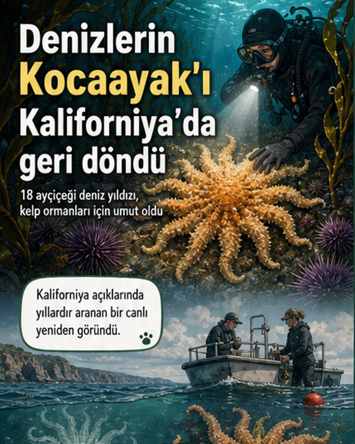 Denizlerin Kocaayağı geri döndü