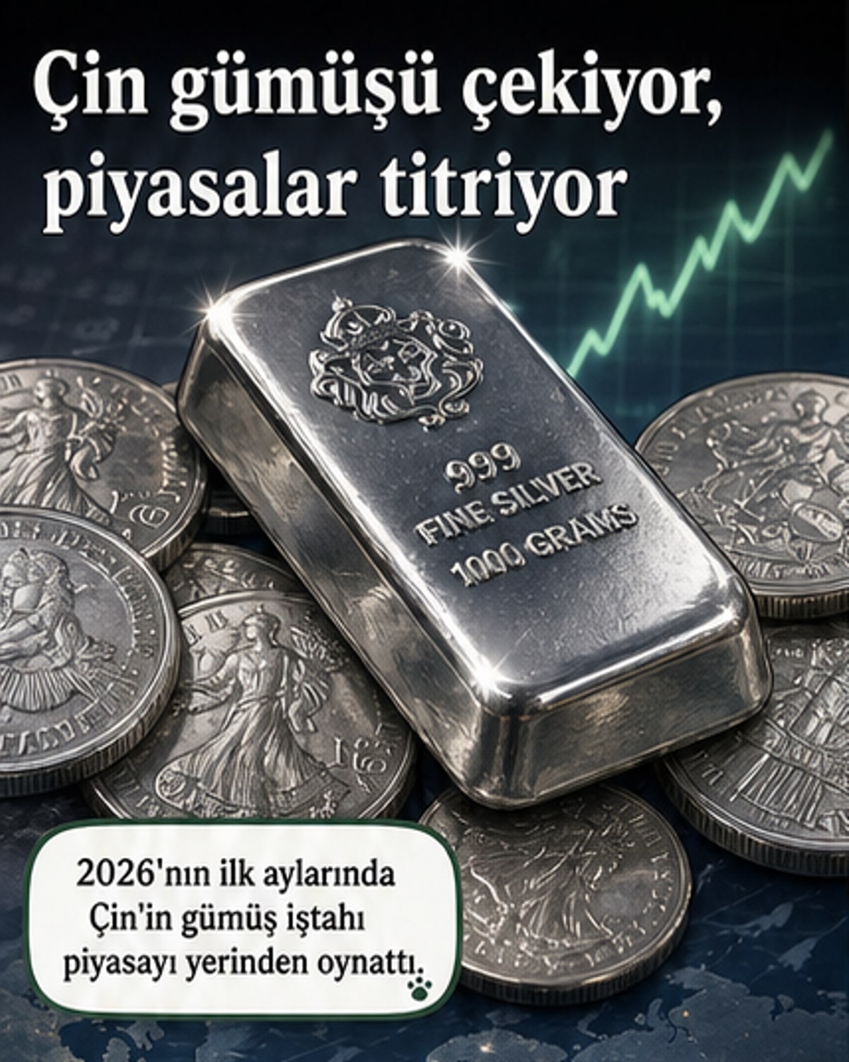 Çin'in gümüş talebi küresel piyasaları sarsıyor