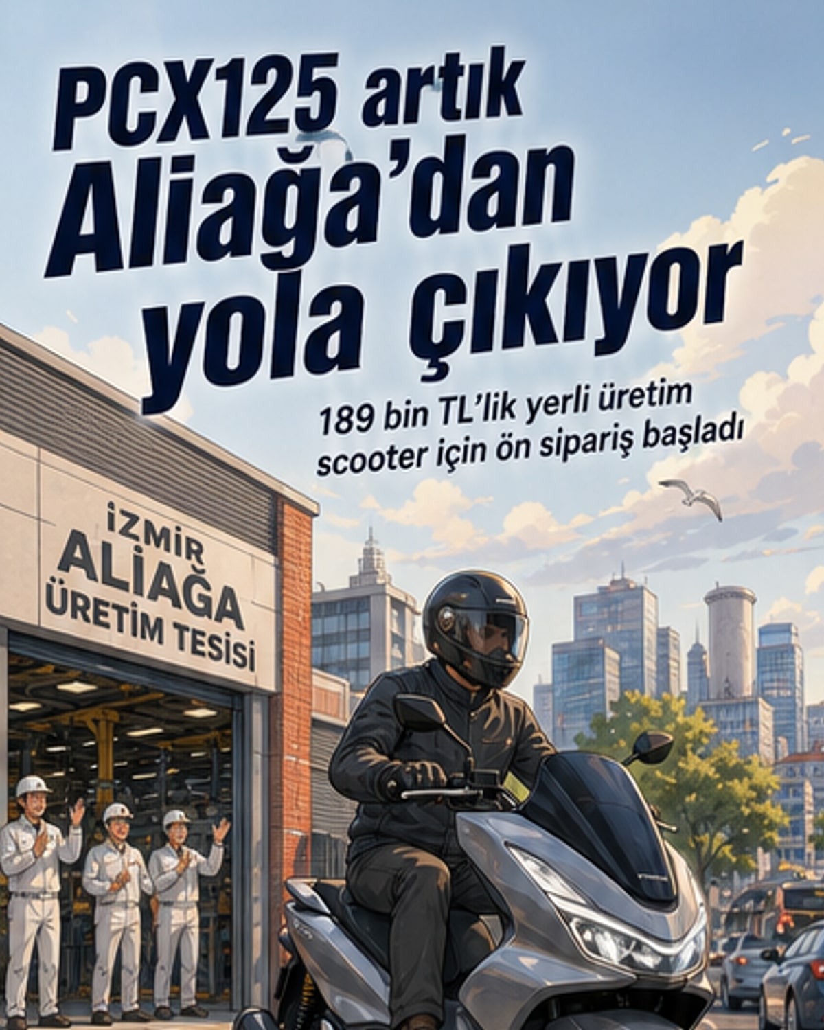 Honda Türkiye'de PCX125 üretimine başladı