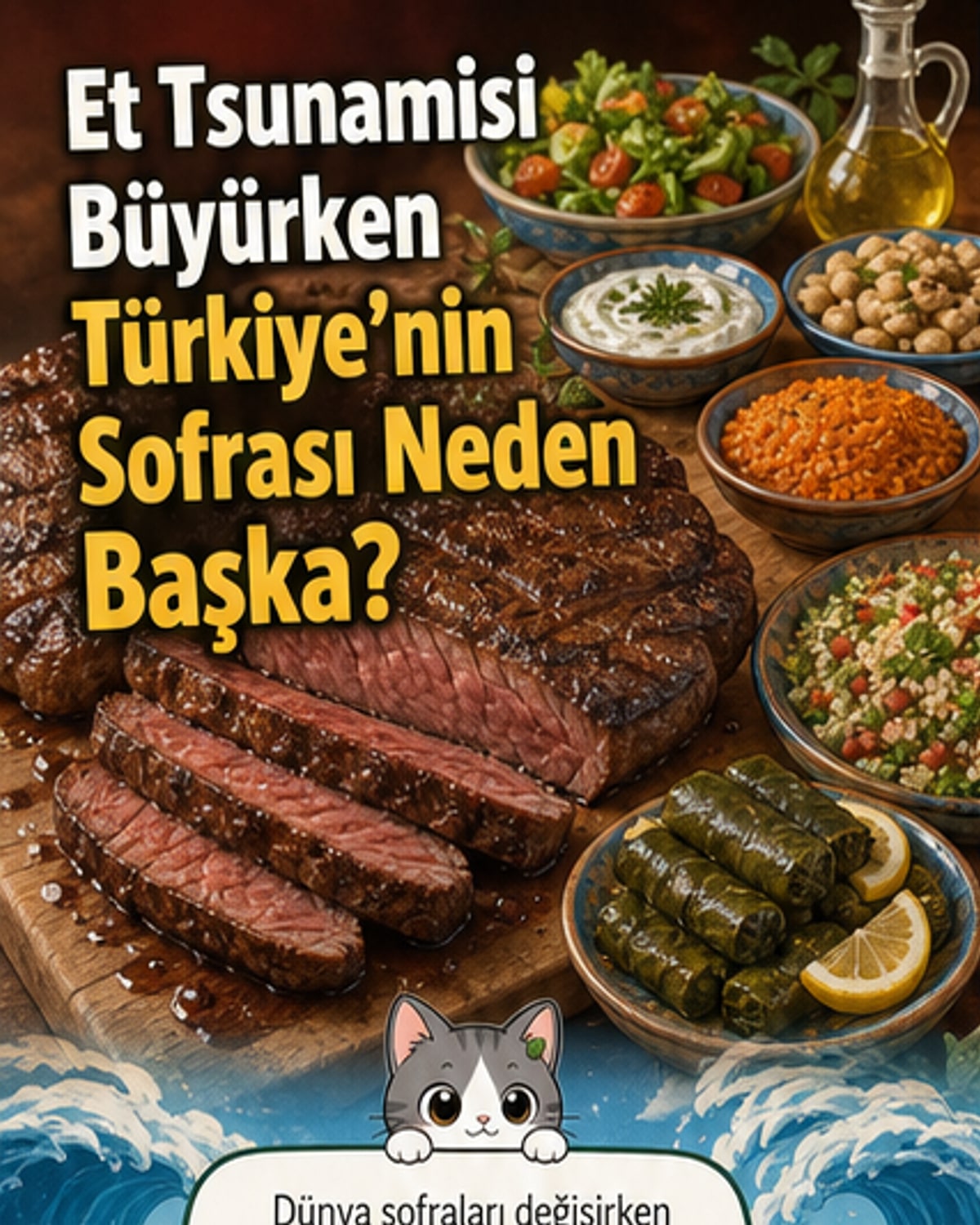 Türkiye'de et tüketimi dünya ortalamasının yarısı