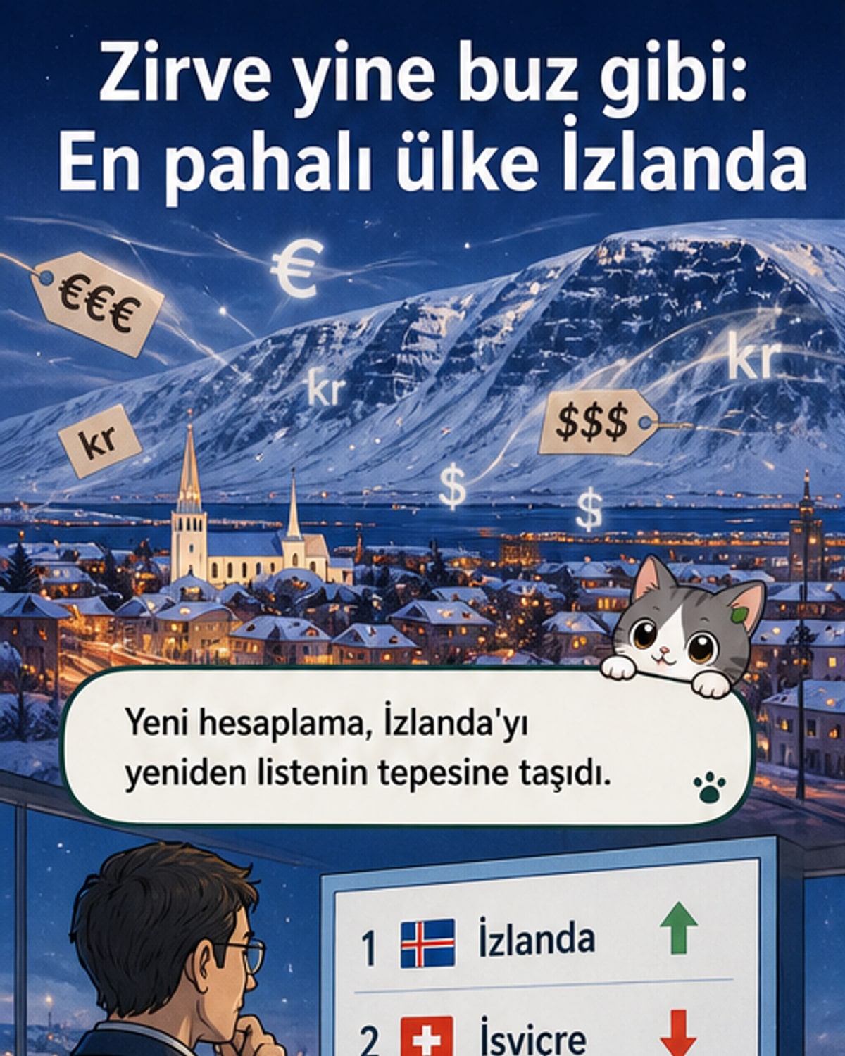 İzlanda tekrar en pahalı ülke