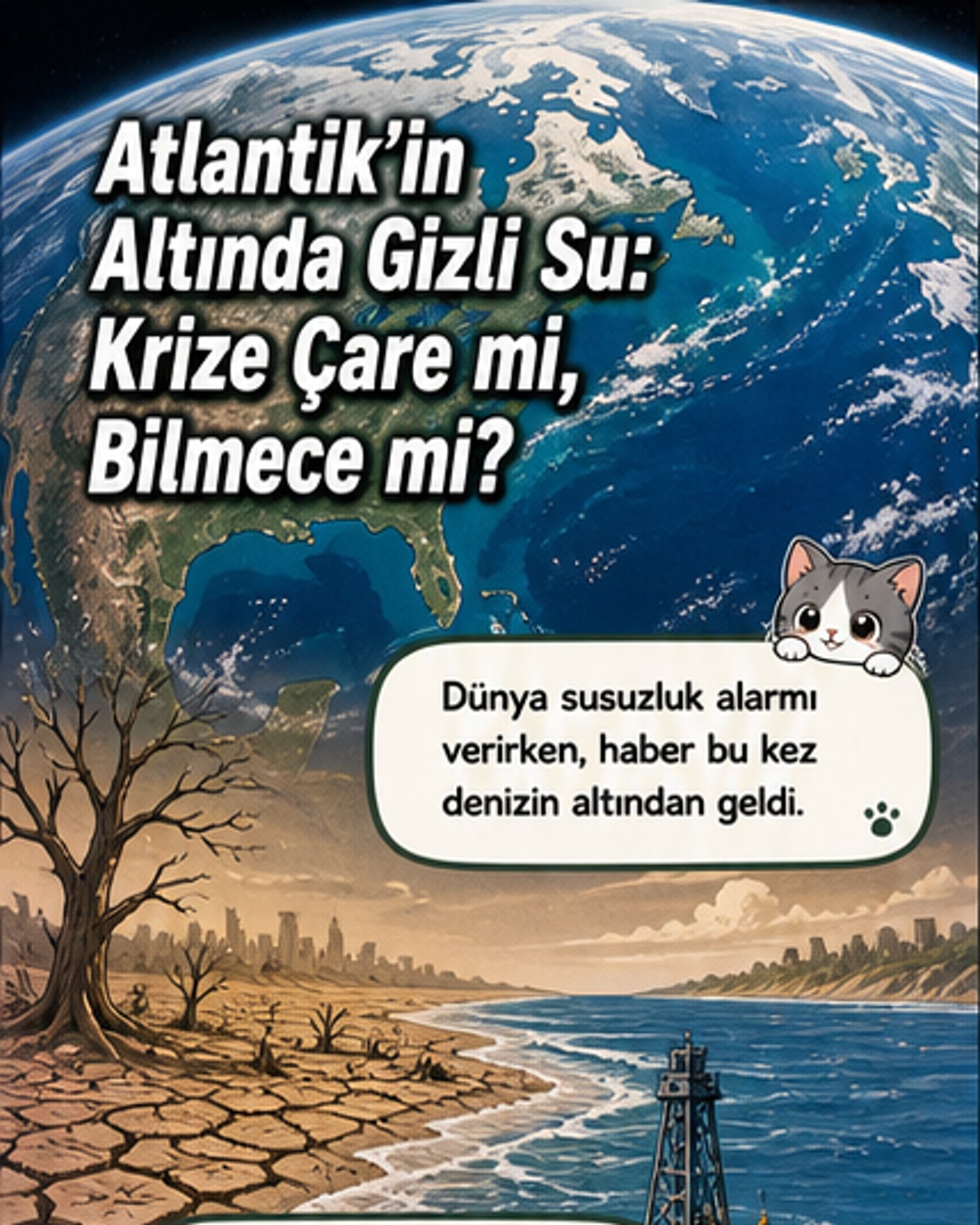 Atlantik'in altında devasa tatlı su rezervi keşfedildi