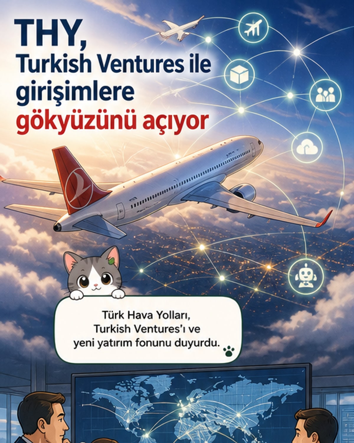 THY, teknoloji girişimlerine 50 milyon dolar fon kurdu