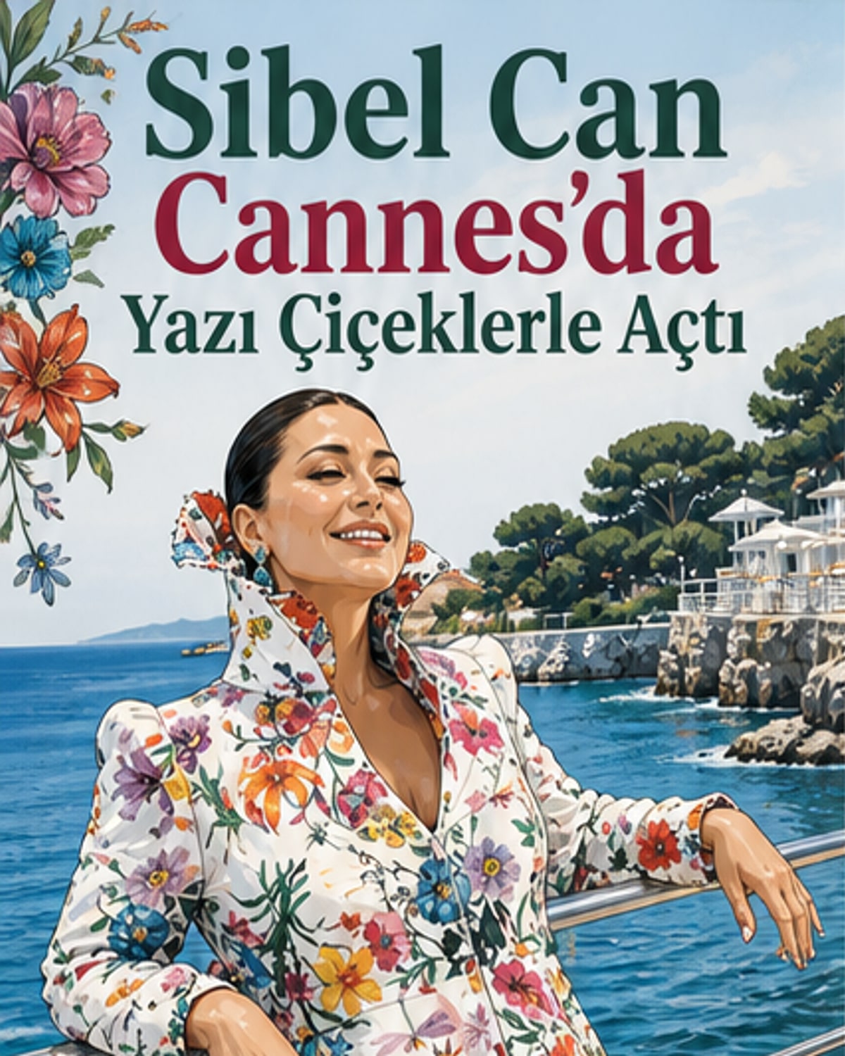 Sibel Can, Cannes'da 'kraliçe enerjisi'yle çiçek açtı