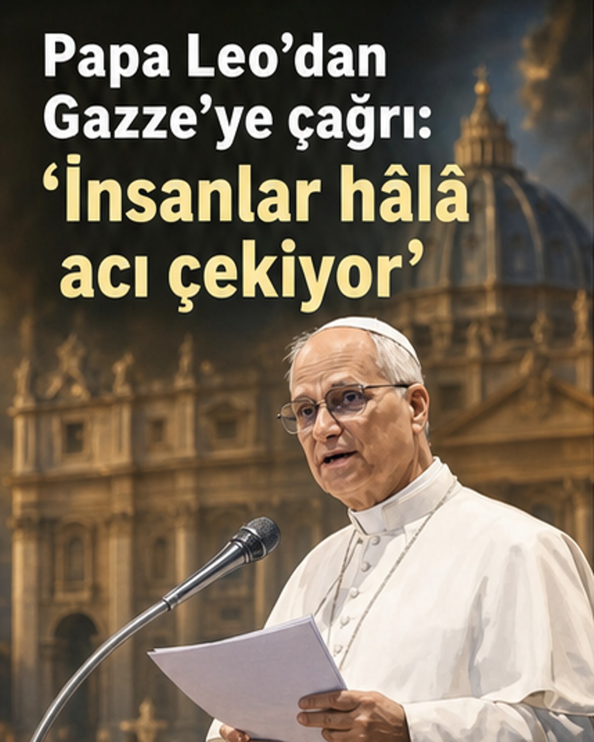 Papa, Gazze’ye yardım çağrısında bulundu