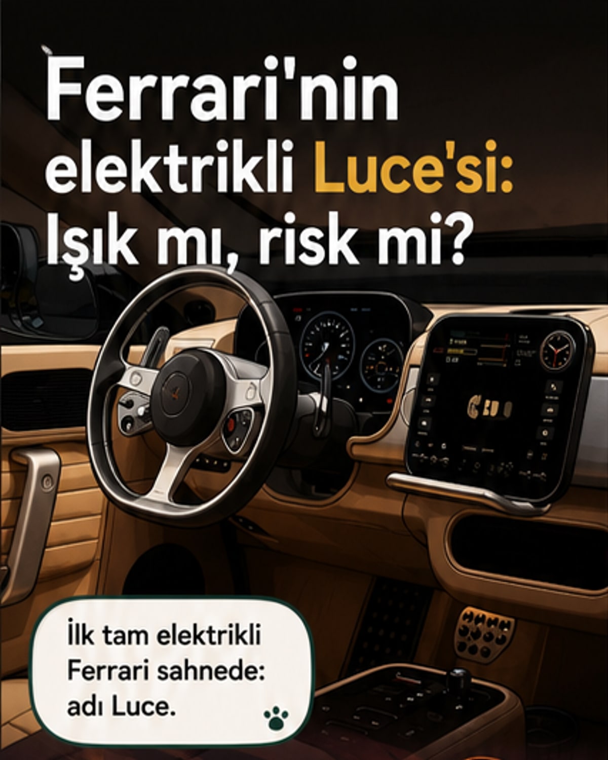 Ferrari, 29 milyon liralık elektrikli Luce'yi tanıttı
