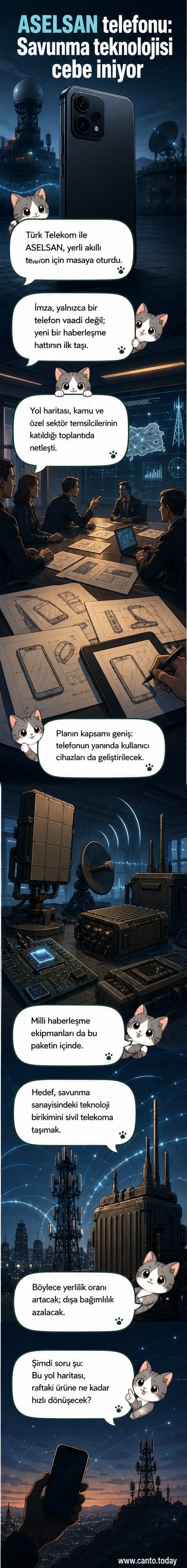 ASELSAN logosu ve modern bir akıllı telefonun yan yana yer aldığı, teknoloji odaklı bir görsel.