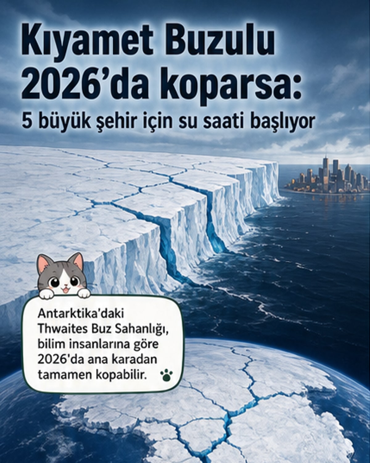 Kıyamet Buzulu bu yıl kopabilir