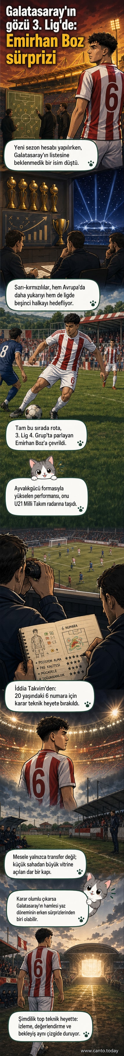 Galatasaray forması giyen bir çocuk, elinde top tutarken, arka planda Ayvalıkgücü sahası görülüyor.