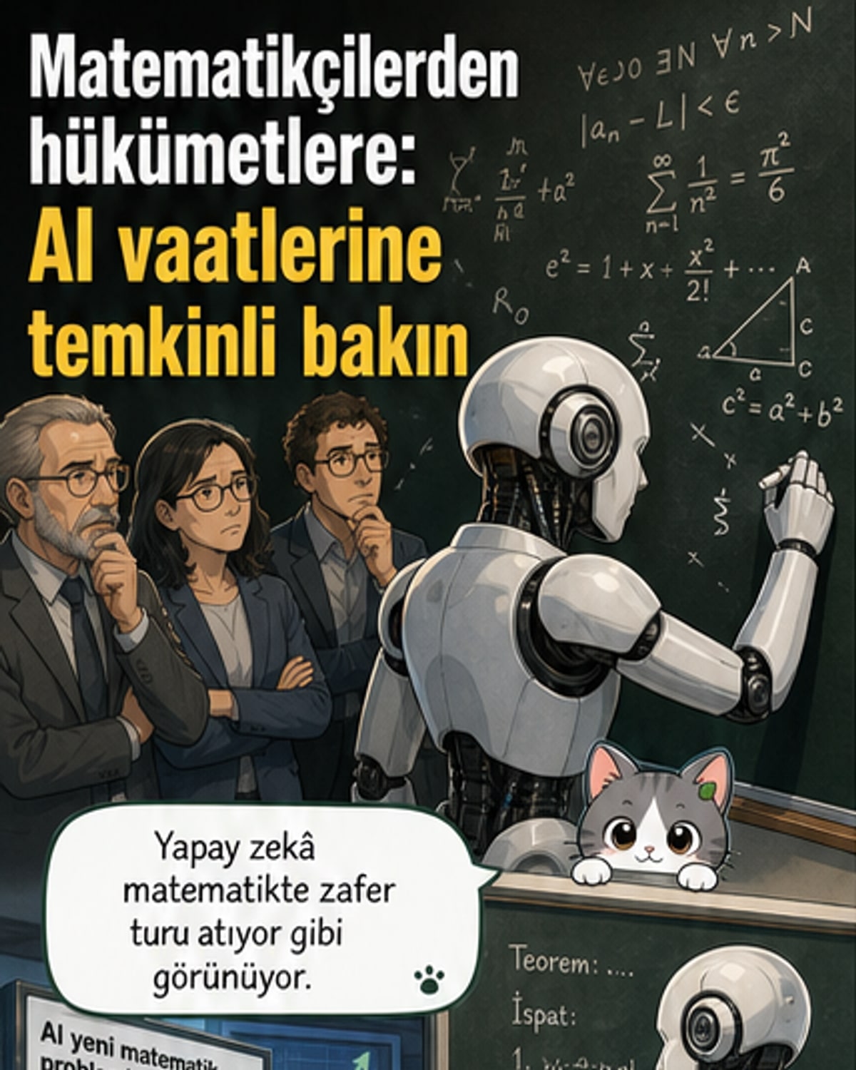 Matematikçilerden hükümetlere uyarı: Yapay zekâya kanmayın