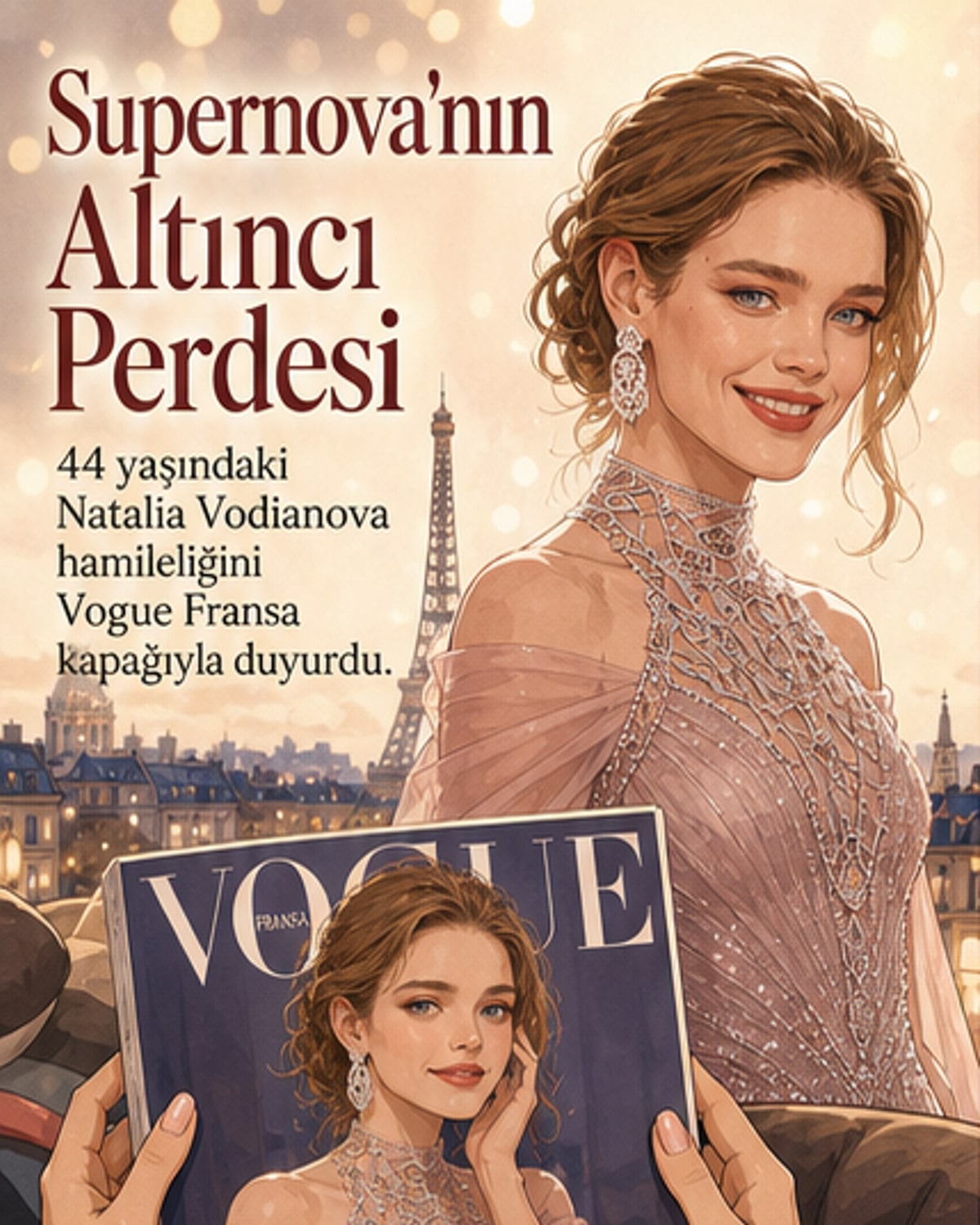 Natalia Vodianova 44 yaşında 6. kez anne oluyor