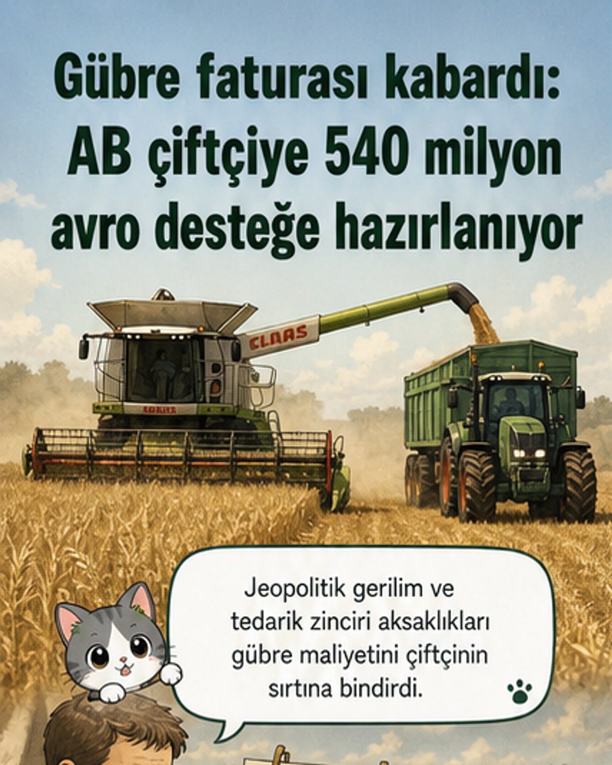 AB, gübre maliyeti krizinde çiftçilere destek çıkıyor