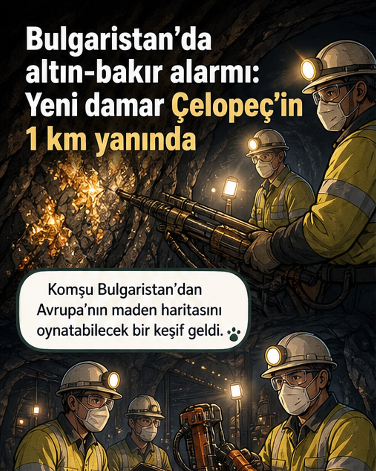 Bulgaristan'da büyük altın-bakır rezervi keşfedildi