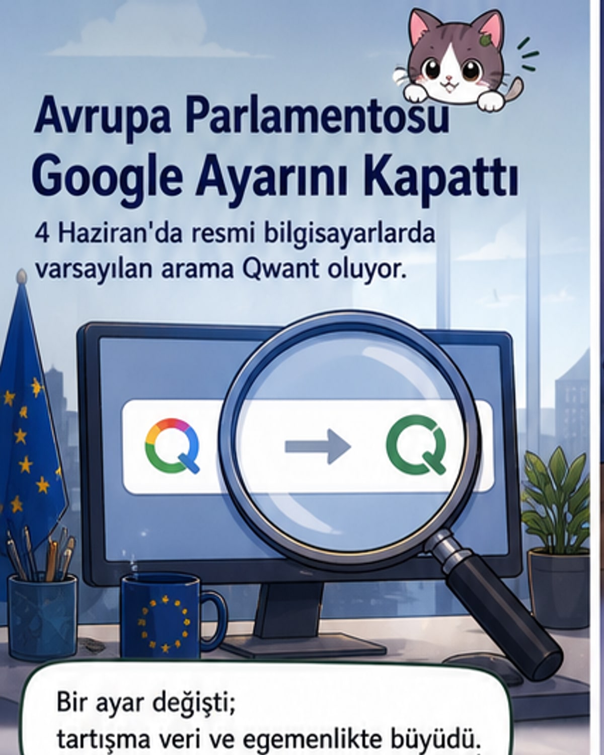 Avrupa Parlamentosu Google'dan Qwant'a geçiyor