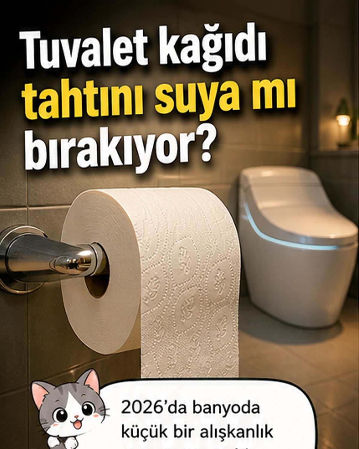 Tuvalet kağıdı yerini akıllı klozetlere bırakıyor