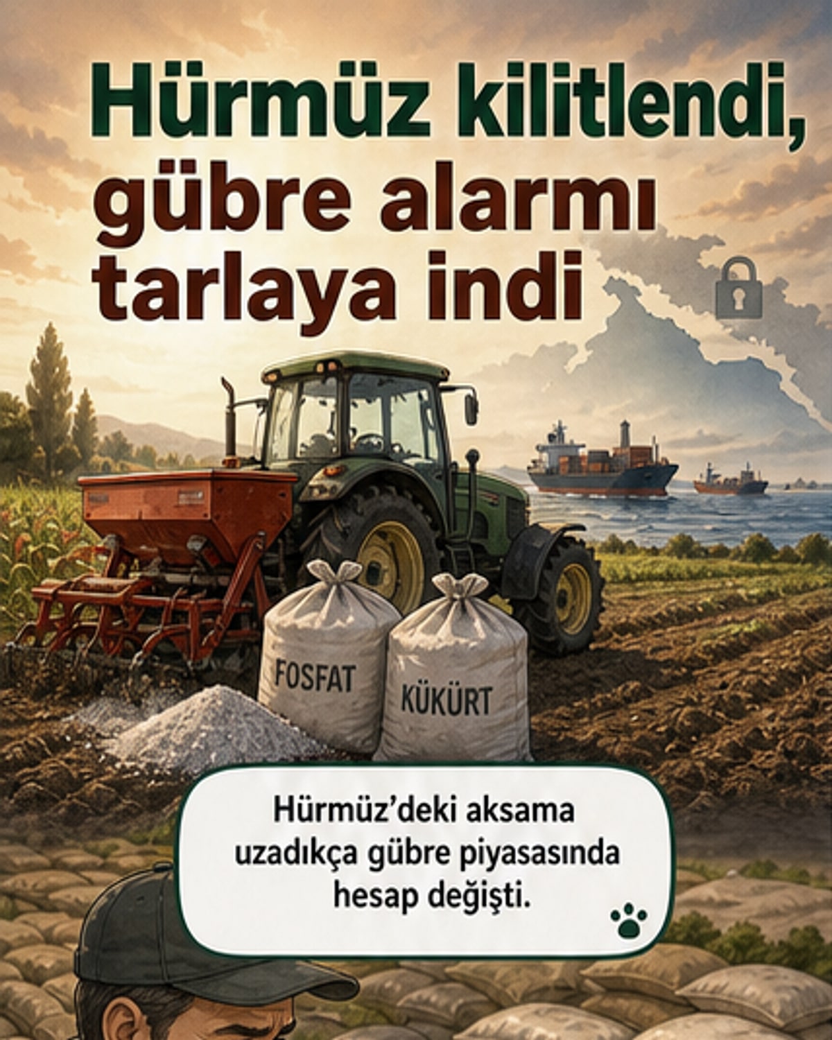 Gübrede ‘Hürmüz’ kıskacı