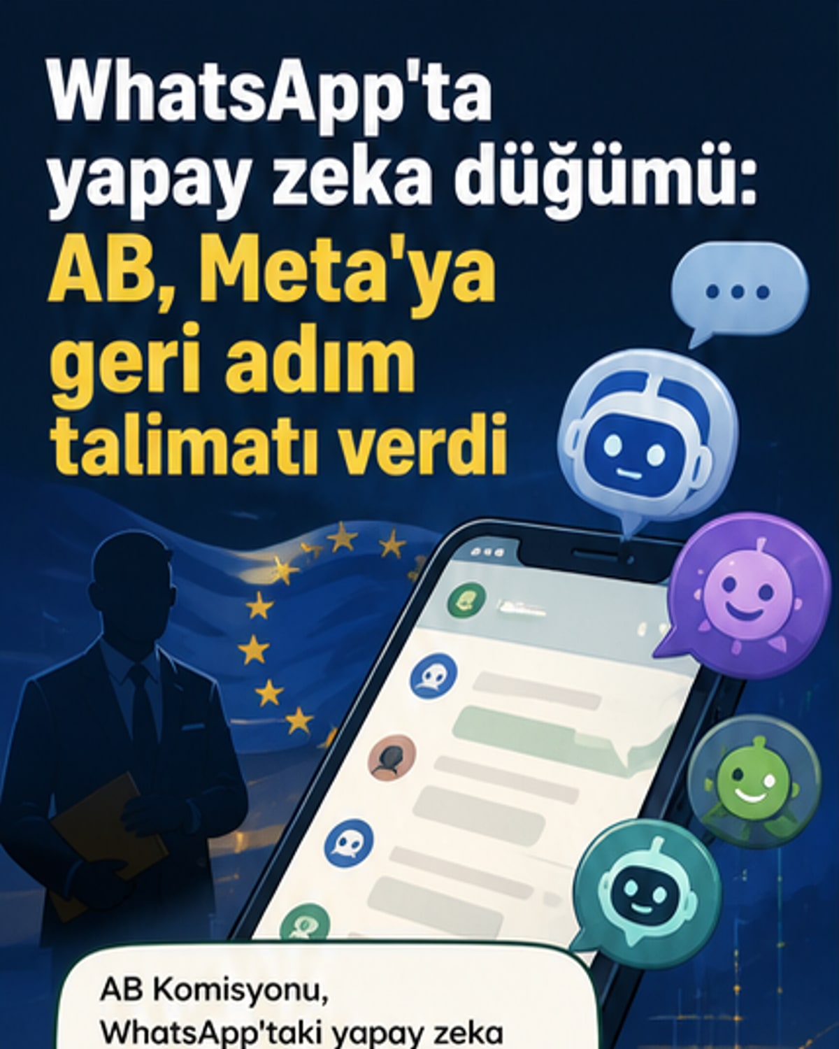 AB, Meta'ya WhatsApp'ta yapay zeka engeli talimatı