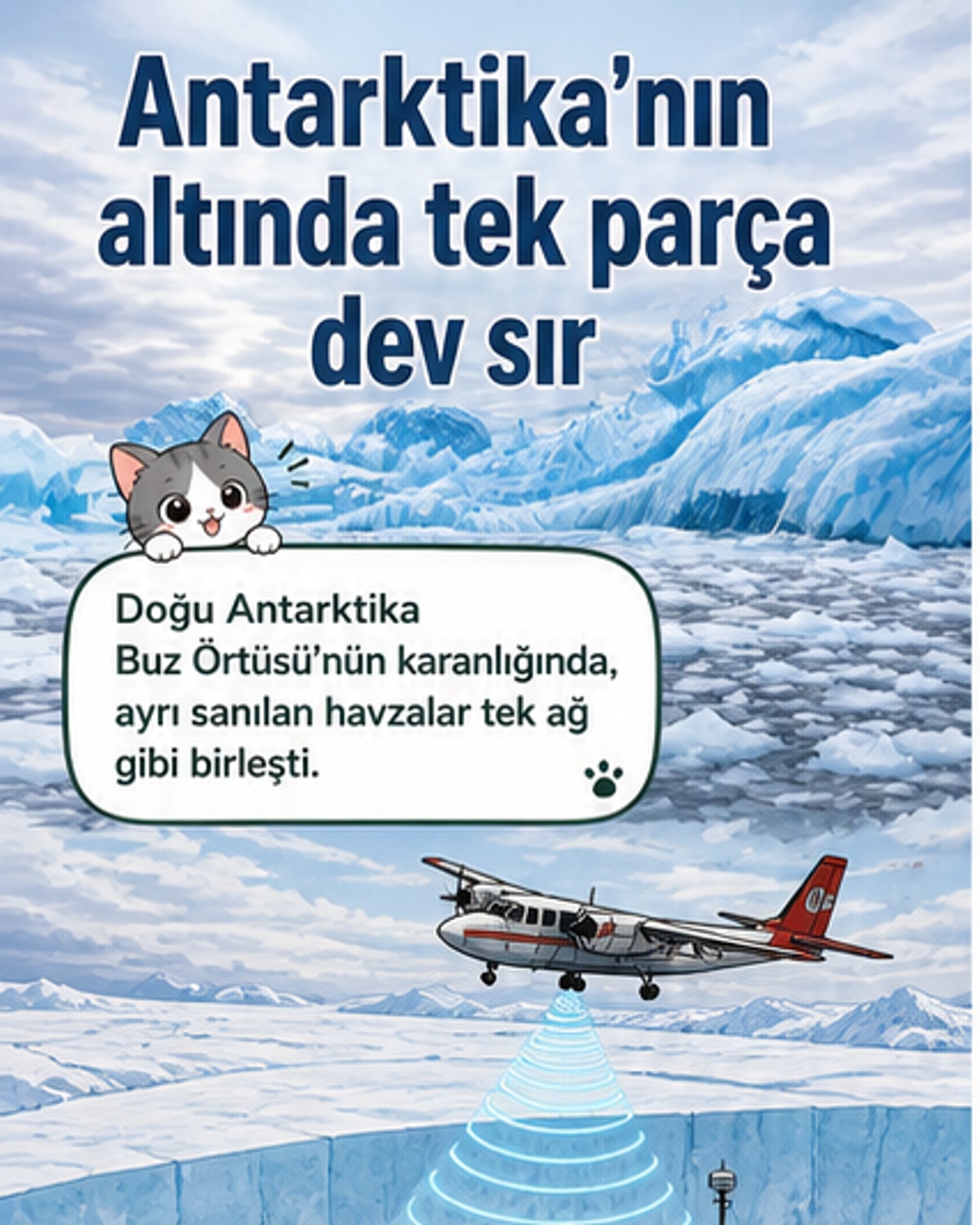 Antarktika'nın altında dev yapı bulundu